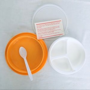 Vintage Tupperware Little Diners divided dish